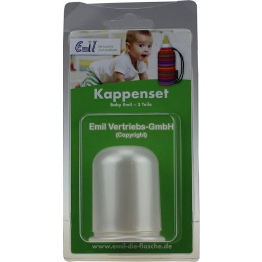Emil – die Flasche® Ersatzteile für Baby-Emil - Kappenset Weiß