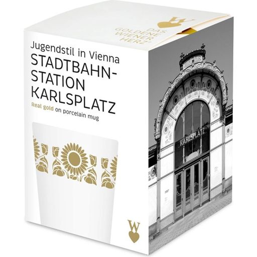 Das Goldene Wiener Herz® Porslinsmugg Karlsplatz - 1 st.