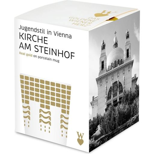 Das Goldene Wiener Herz® Porslinsmugg Kyrkan i Steinhof - 1 st.