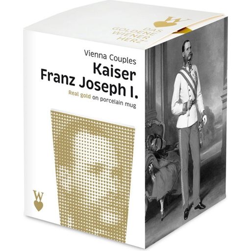 Das Goldene Wiener Herz® Porzellanbecher Kaiser Franz - 1 Stk