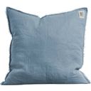 Lovely Linen Housse de coussin Misty Raw Edge - Misty Sky