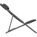 MAXI TRANSAT+ Folding Deck Chair with Pillow - Dark Grey