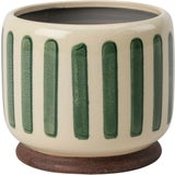Vaso da Interni - Collector - Verde a Strisce
