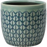 Burgon & Ball "Collector" Glazed Pot - Green Geo