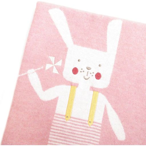 David Fussenegger Baby Blanket JEWEL - 'Bunny' - Rouge