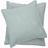 SYLT Uni Cushion Cover with Decorative Stitch, 50 x 50 cm