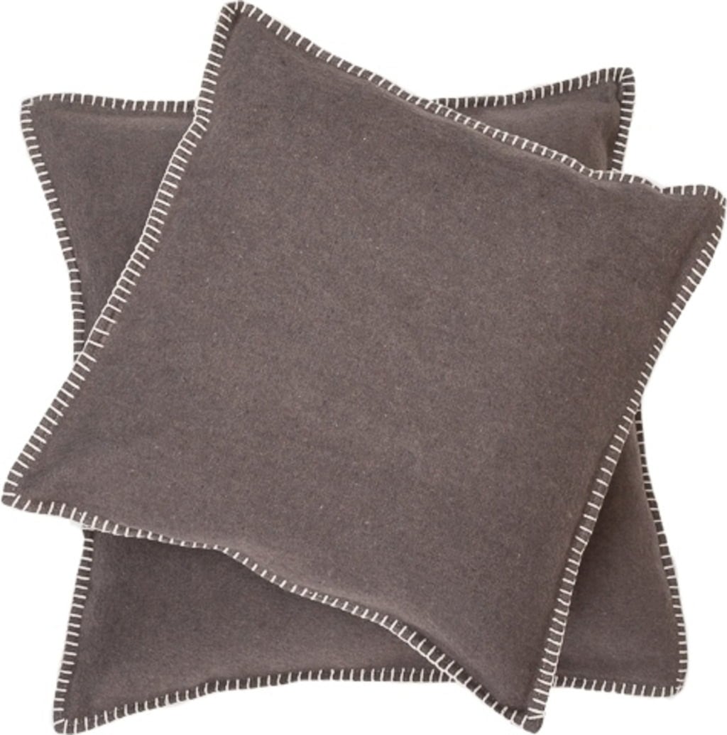 SYLT Uni Cushion Cover with Decorative Stitch, 50 x 50 cm
