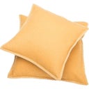 SYLT - Federa con Punto Decorativo, 40 x 40 cm, Oro