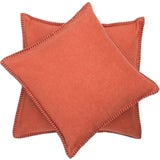 SYLT Uni Cushion Cover with Decorative Stitch, 40 x 40 cm