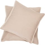 SYLT Uni Cushion Cover with Decorative Stitch, 40 x 40 cm