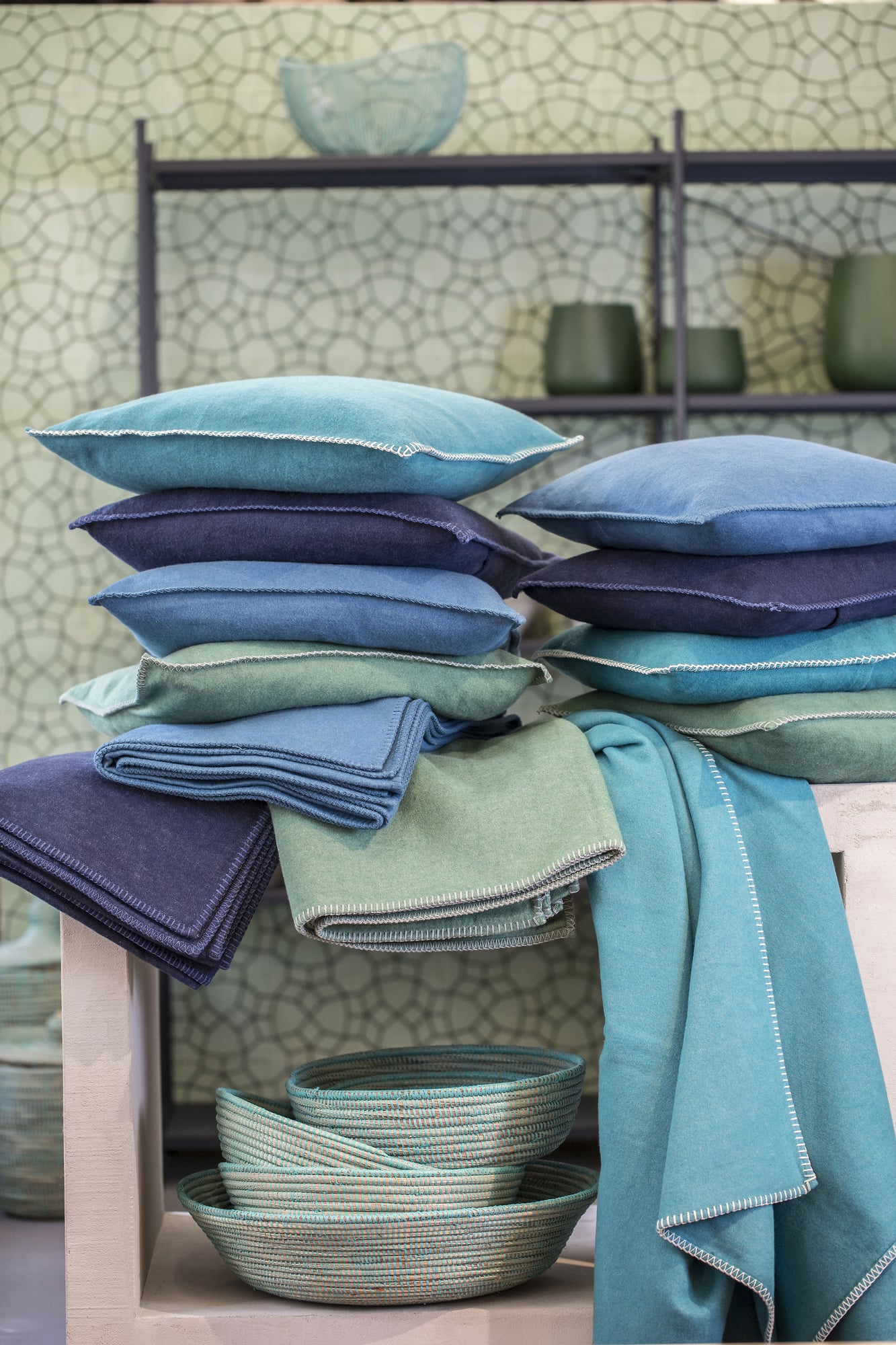 David Fussenegger SYLT Blanket with Decorative Stitch