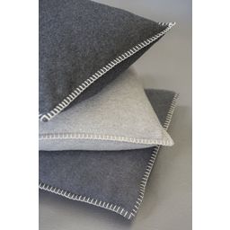 SYLT Uni Cushion Cover with Decorative Stitch, 40 x 40 cm