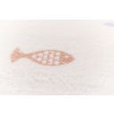 David Fussenegger Kocyk dziecięcy MILA rybka - surowa biel