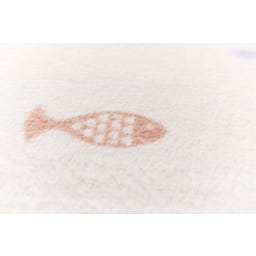 David Fussenegger Kocyk dziecięcy MILA rybka - surowa biel