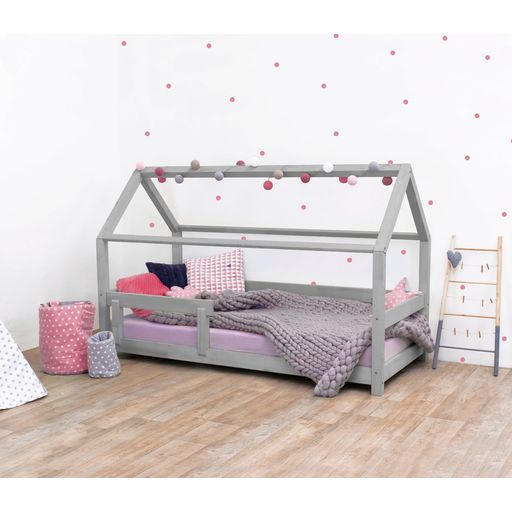 Benlemi House Bed TERY with Safety Rail - Grey