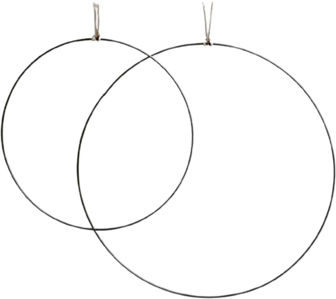 Eulenschnitt Couronne Métallique Lot de 2 - Cercle