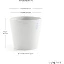 Ecopots Pot Amsterdam - Blanc - Ø 40 cm