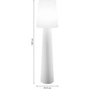 Lámpara Outdoor / Solar / All Seasons - No. 1 / Altura: 160 cm - White