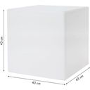 8 seasons design Cube Lumineux Shining Cube (Solaire) - Hauteur 43 cm