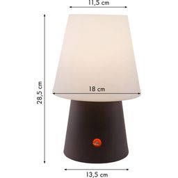 8 seasons design No. 1 - 30 cm, Tischlampe (LED) - Brown