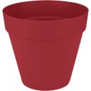 Pot Rond avec Roulettes LOFT URBAN - 40 cm, Rouge théâtre