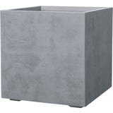 "Quadro Millenium" Planter with Water Reservoir - Ash Grey