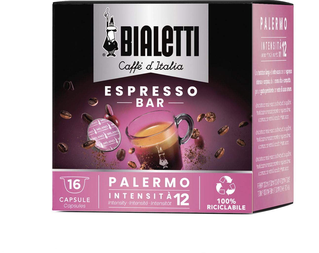 Kapslar PALERMO Bialetti-System - 16 st.