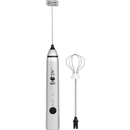 Handheld Milk Frother with 2 Whisks & USB Connection, Silver - 1 item