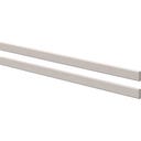 CLASSIC Barandilla de Seguridad Trasera para Cama Classic, 200 cm - Gris esmaltado