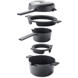 Kochgeschirr-Set, 3-teilig, recyceltes Aluminium, antihaftbeschichtet