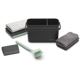 SinkSide Reinigungsset – Caddy plus 2 Sprühflaschen und 3 Mikrofaser-Reinigungstücher