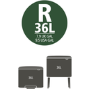 PerfectFit - Sacchetti per Bo Touch Bin, Rotolo - 36 L (R) - 10 pz.