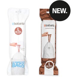 Brabantia PerfectFit Bin Liners - In A Roll - 45L (L) - 10 Pieces