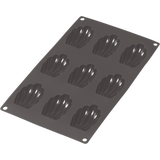 Lékué Silicone Madeleine Baking Tin, 9 Moulds