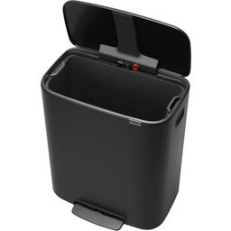 Bo Pedal Bin with Plastic Insert - 60 Litres - Matt Black