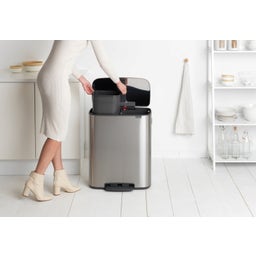Brabantia Bo - Pattumiera 2 x 30 L - Matt Steel Fingerprint Proof