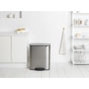Brabantia Bo - Pattumiera 2 x 30 L - Matt Steel Fingerprint Proof