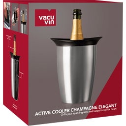 Vacu Vin Aktiv Weinkühler für Champagner Elegant - Edelstahl