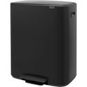 Brabantia Poubelle à Pédale Bo, 2 x 30 L - Matt Black