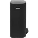 Brabantia Poubelle à Pédale Bo, 2 x 30 L - Matt Black