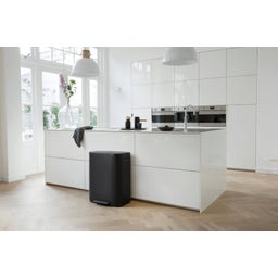 Brabantia Poubelle à Pédale Bo, 2 x 30 L - Matt Black