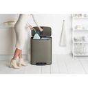 Brabantia Bo Pedalbehållare, 2 x 30 L - Platinum