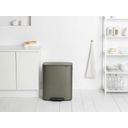 Brabantia Bo Pedalbehållare, 2 x 30 L - Platinum