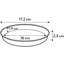 elho loft urban saucer round 17 - verde pistacchio