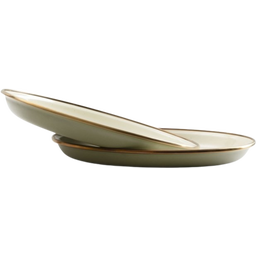 Set di Piatti da Insalata Smaltati - Olive - 1 set