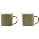 Barebones Set di Tazze Smaltate - Olive