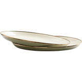 Barebones Set di Piatti Fondi Smaltati - Olive