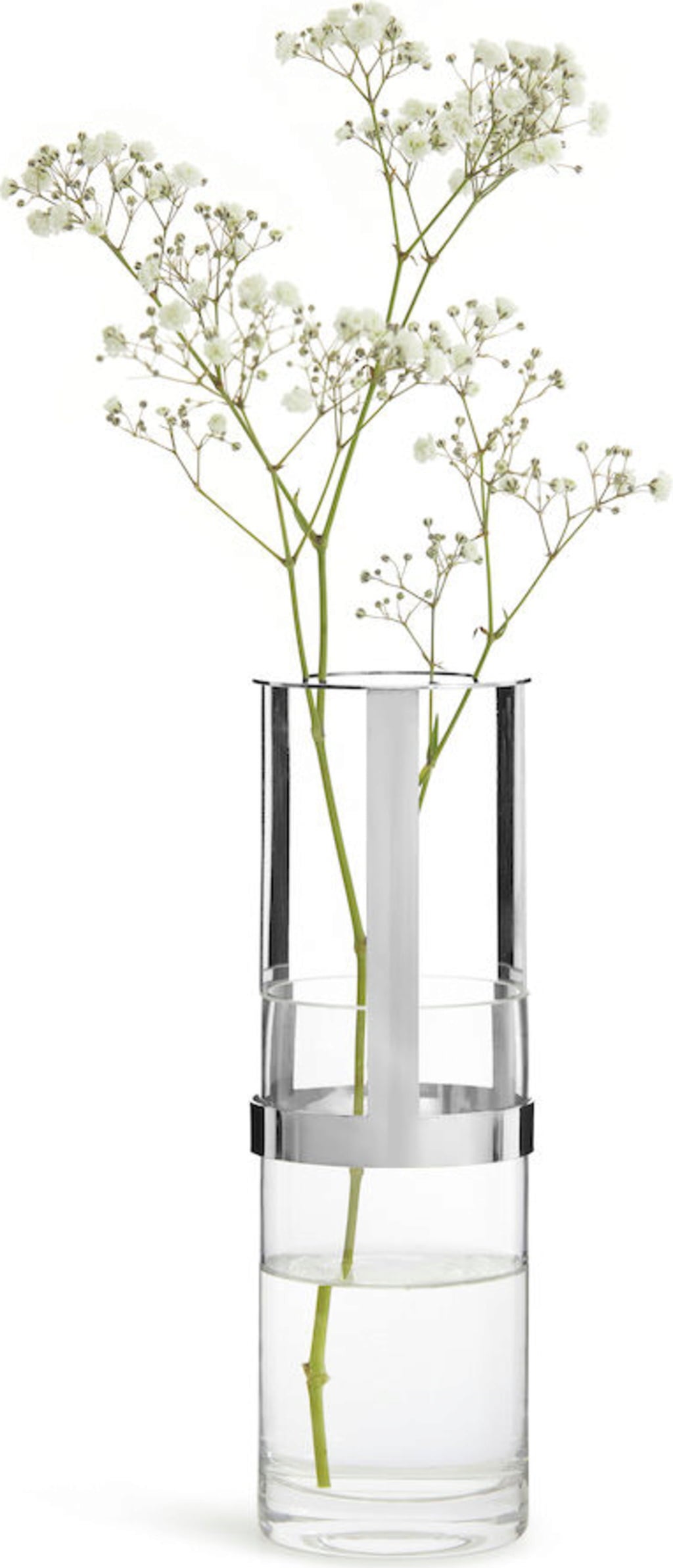 sagaform Hold - Lanterna e Vaso - Piccolo - argento