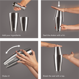 Vacu Vin Tin on Tin Cocktail Shaker 700/500ml