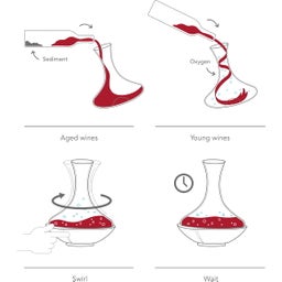Vacu Vin Decanter con Movimento a Vortice